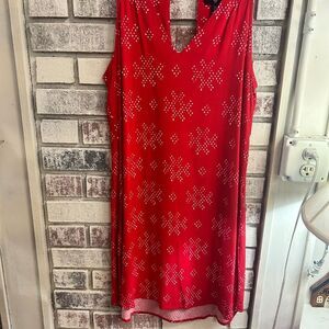 Gap Ladies small red/white  sun dress new